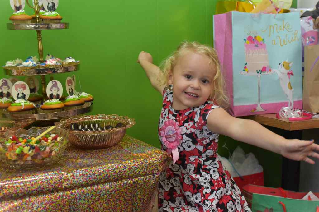Young girl at her birthday party (Lance Albers Photography)
