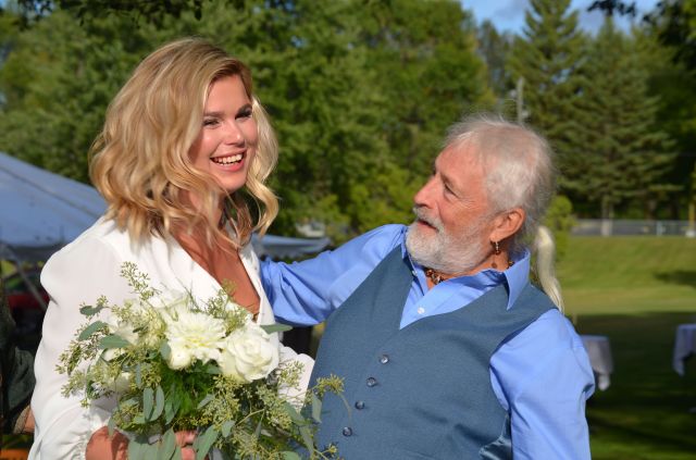 Bride with Father in Law Lance Albers Photography