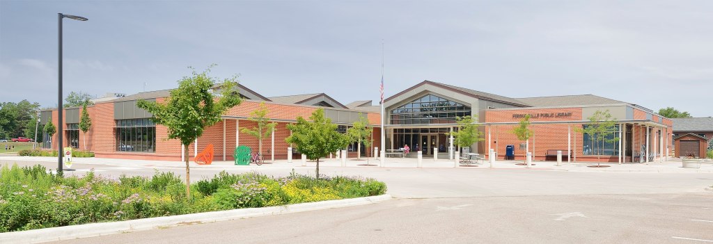Fergus Falls Public Library Exterior by Lance Albers