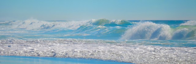 Flowing Blues Waves by Lance Albers Photography