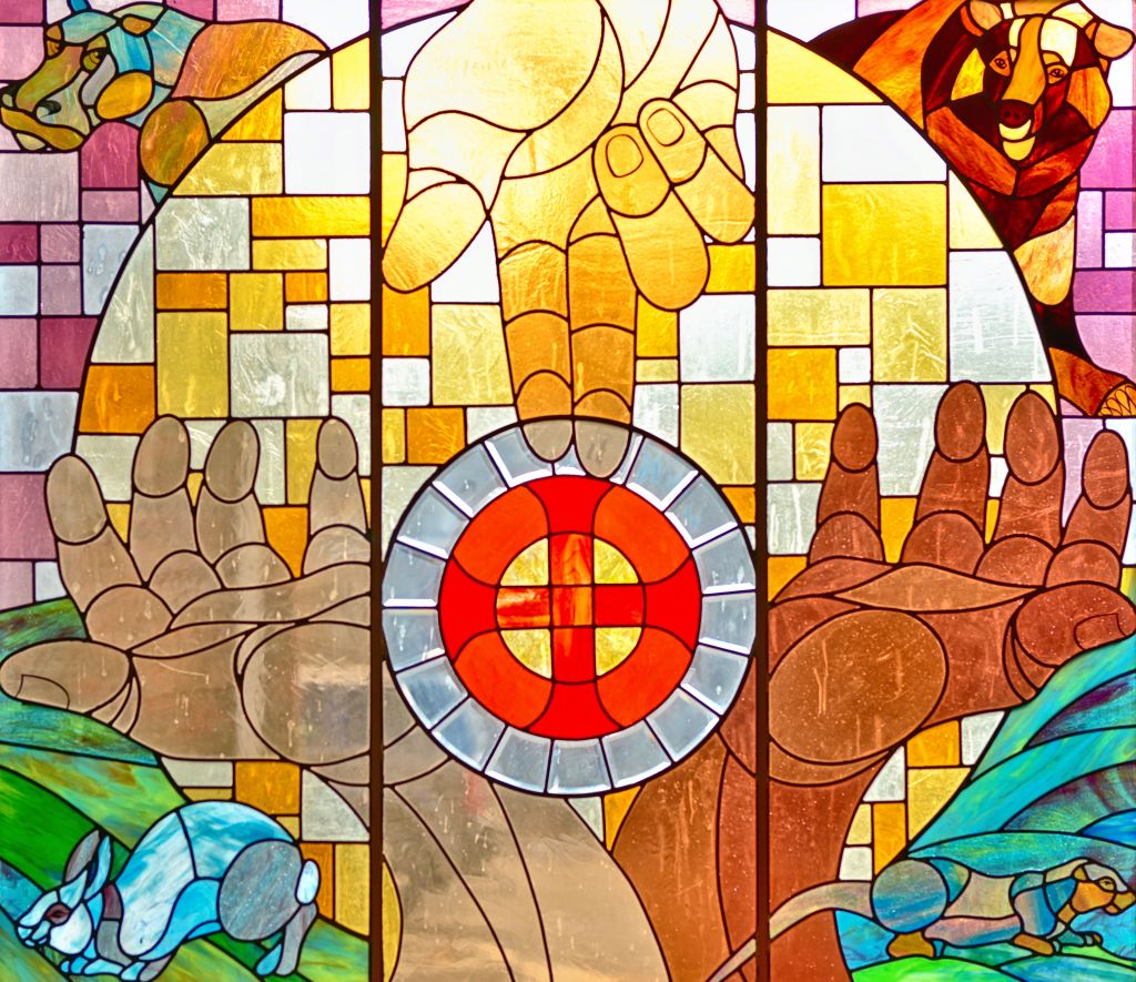 Stainglass at First Lutheran Church, Fergus Falls, MN