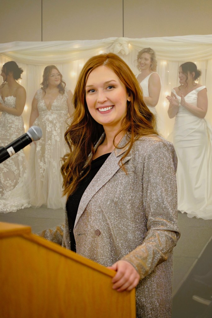 Sydney Meder at Her 2025 Avis Bridal Show (Lance Albers Photography)