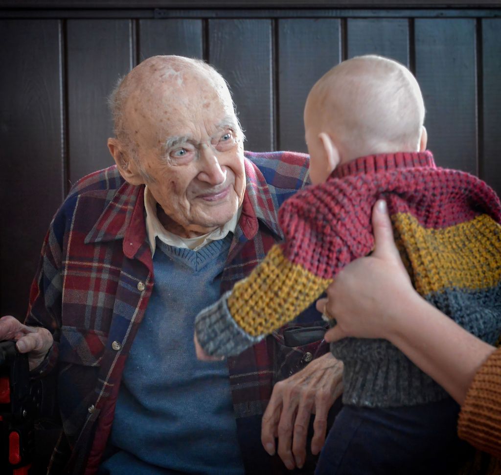 Roger Thompon's 100th B-Day Party Photo By Lance Albers