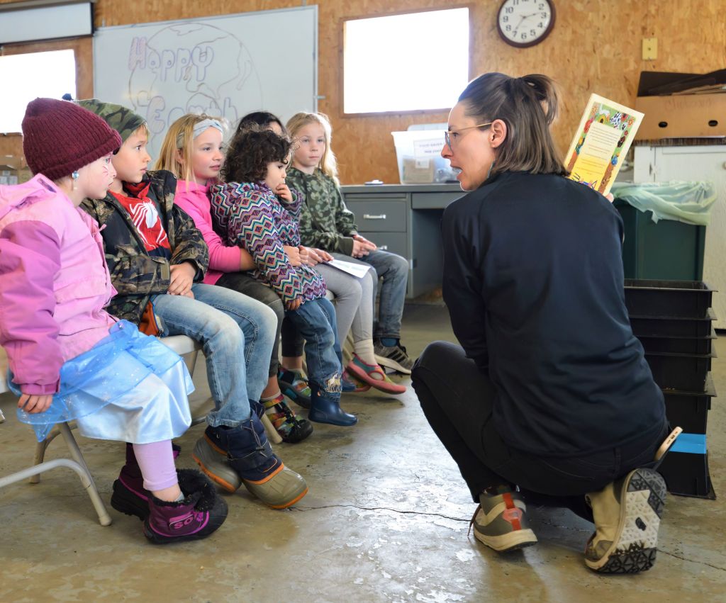 Cedar Walters Teaching on Earth Day Prairie Wetlands Learning Center, Fergus Falls, MN
