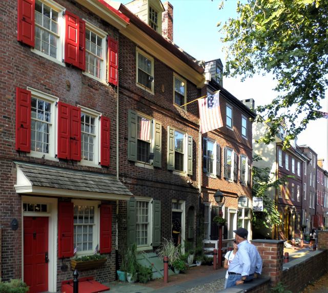 Elfreth's Alley is the oldest inhabited resisidential street in the United States. (Lance Albers Photography)