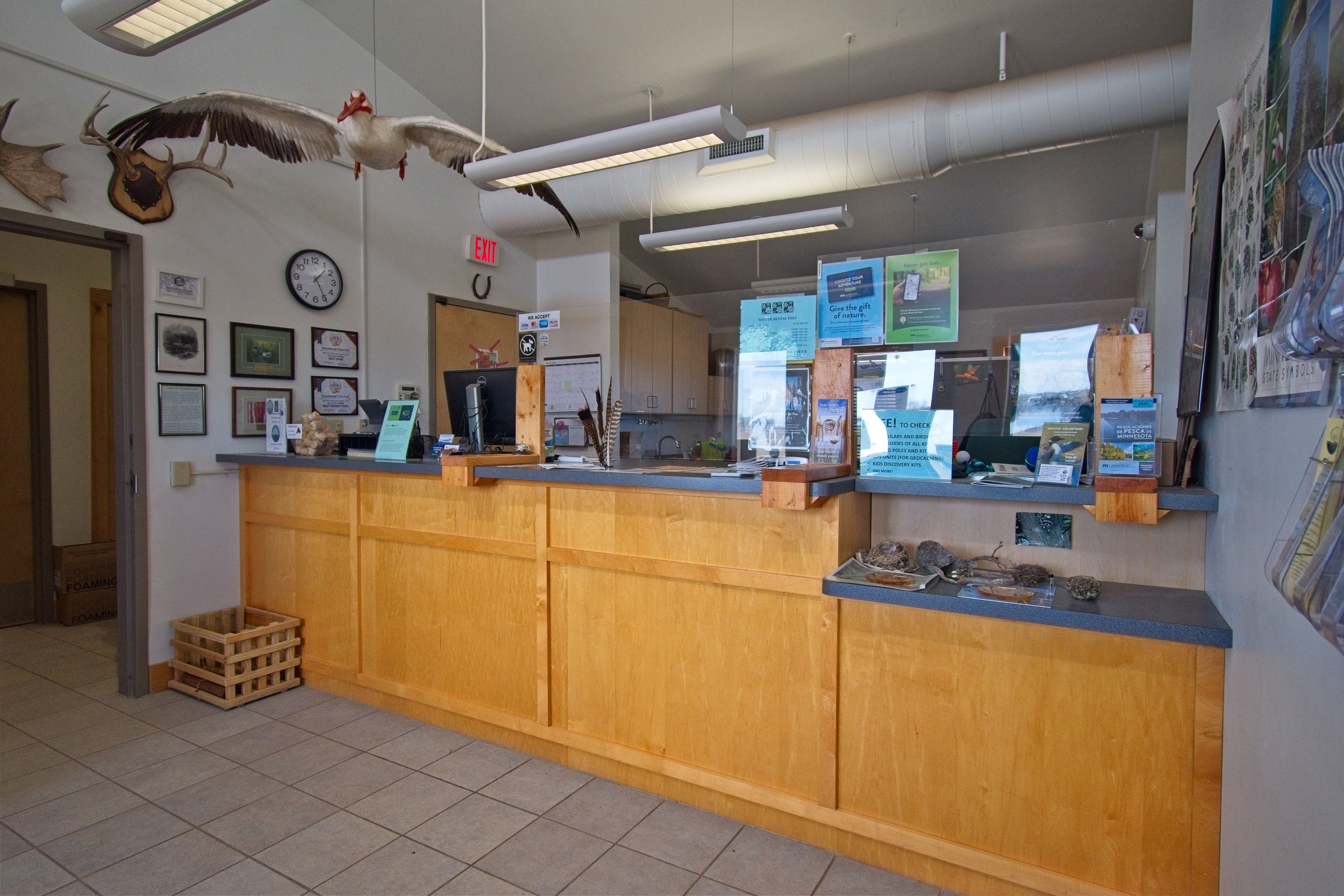 Main Office Entrance Area at Glendalough State Park, MInnesota (Lance Albers Photography)
