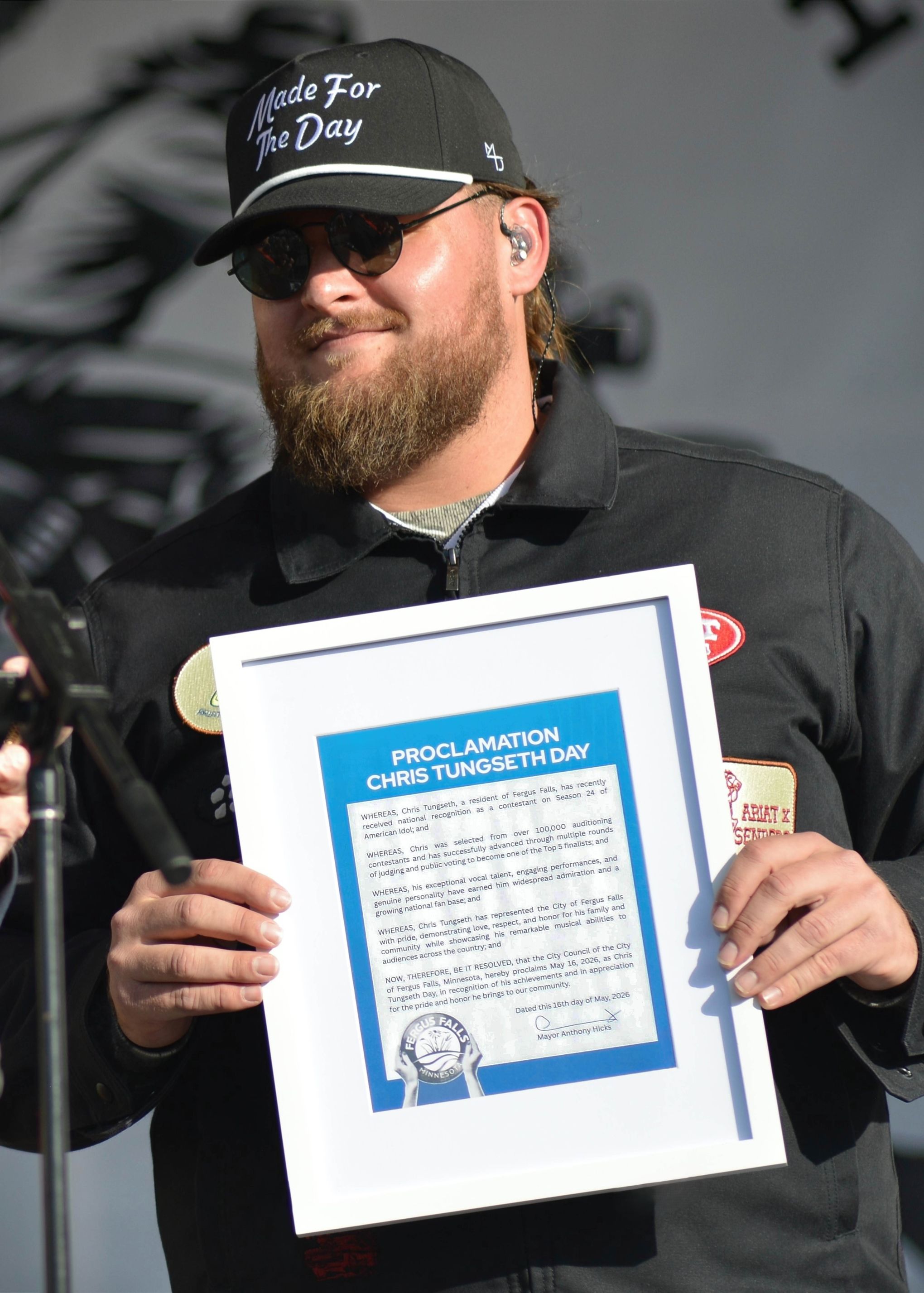 Chris Tungseth Day in Fergus Falls, MN 2026