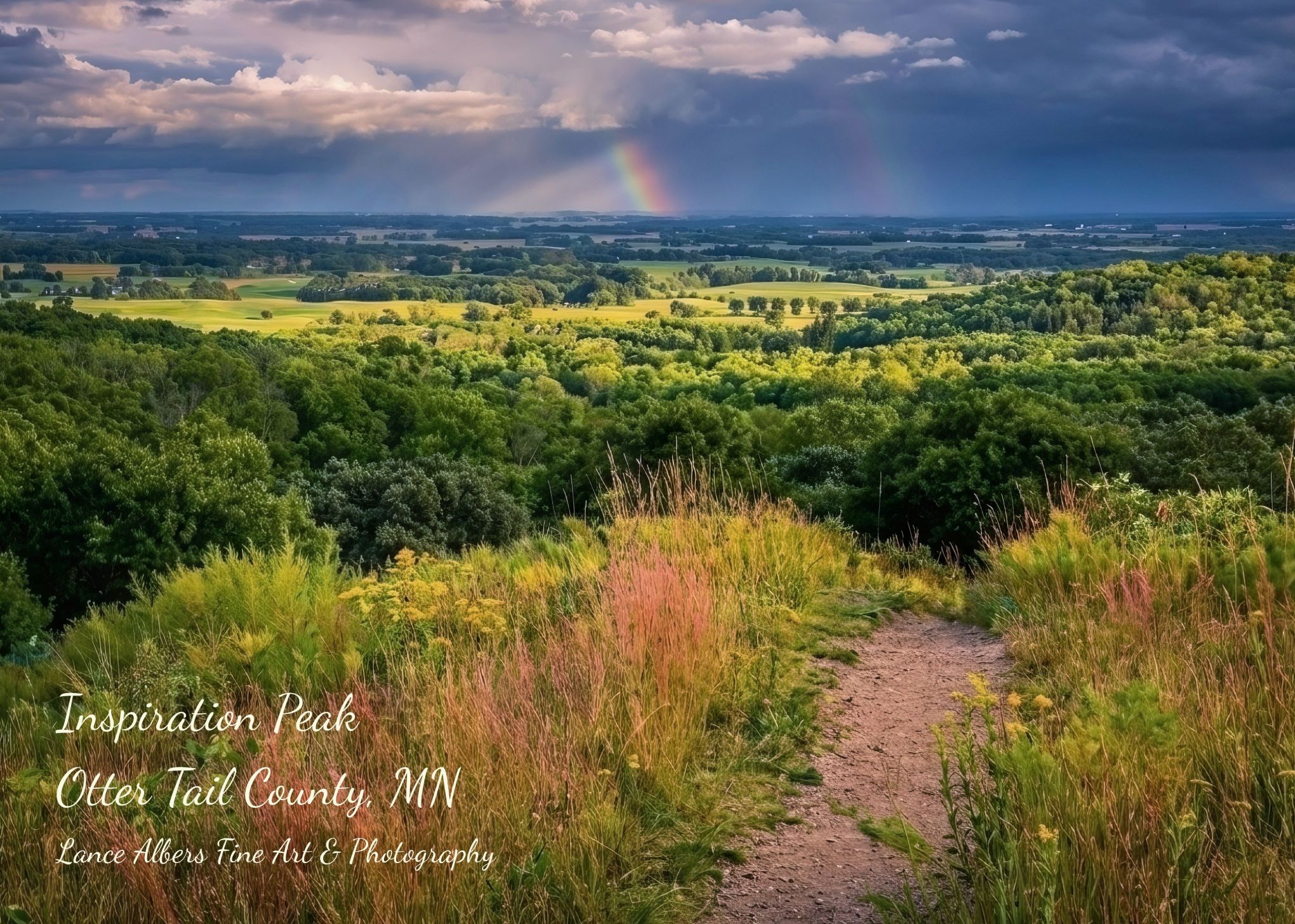 Inspiration Peak Photograph by Lance Albers