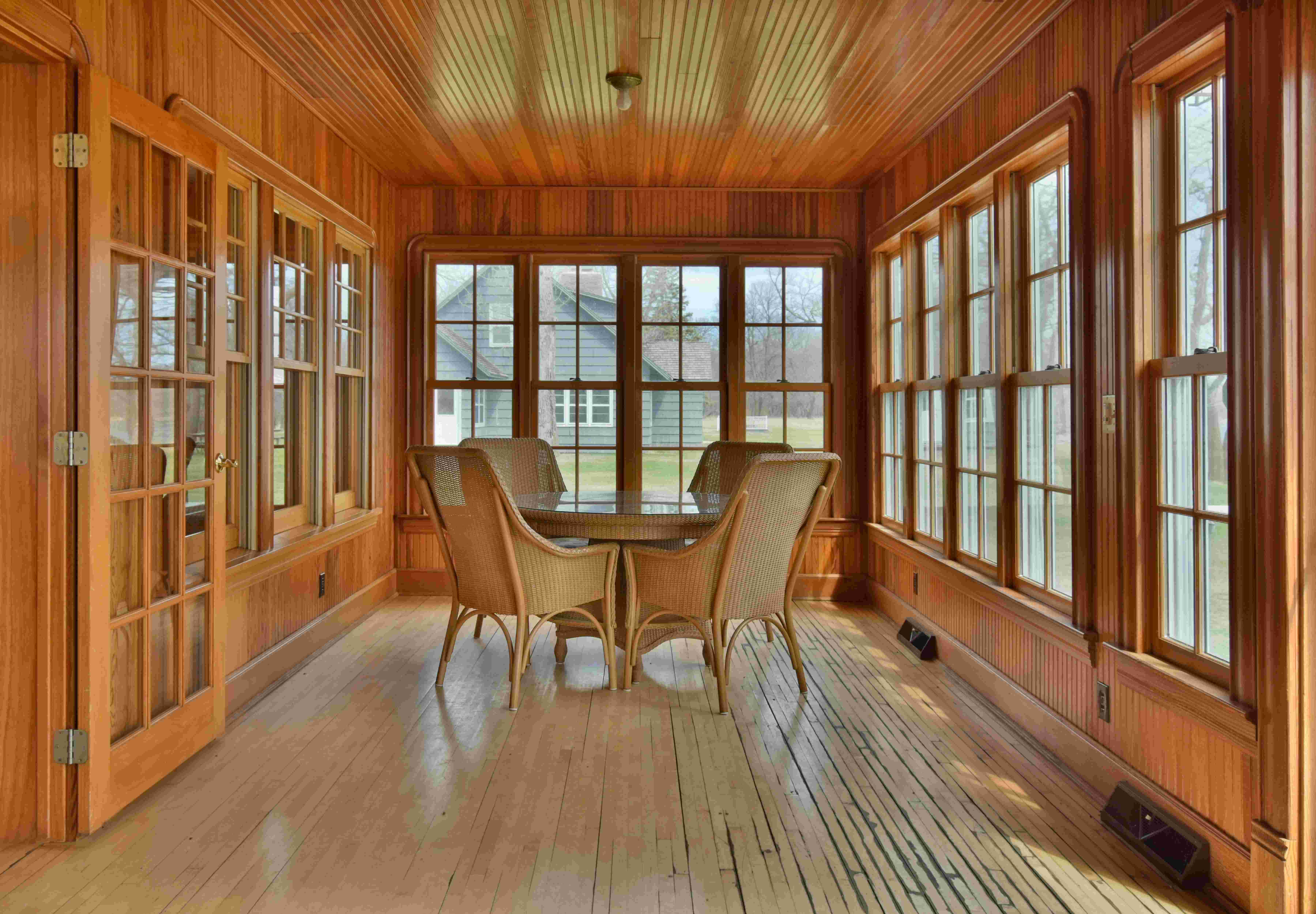 Lodge Porch, Glendalough State Park, MInnesota by Lance Albers